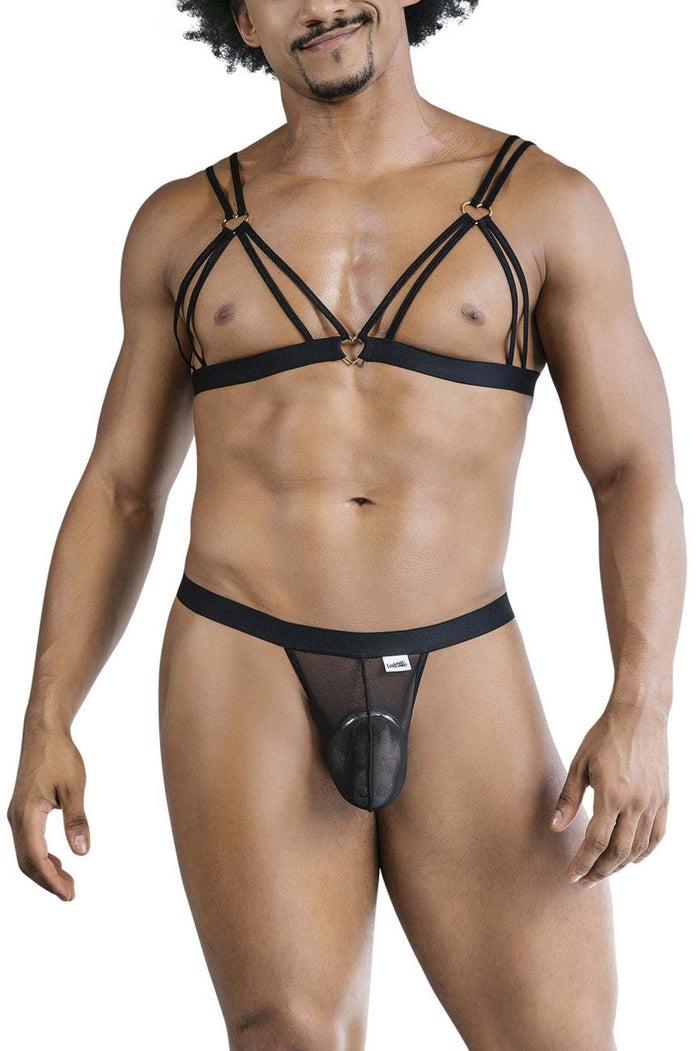 Clever Moda CandyMan 99838 Two Piece Outfit Color Black