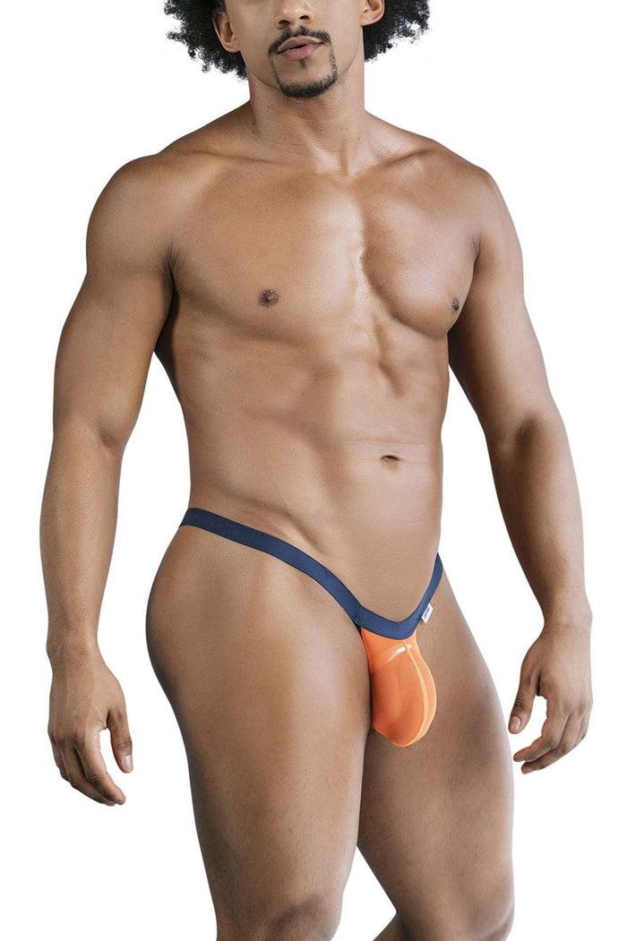 Clever Moda CandyMan 99841 Mesh Thongs Color Orange