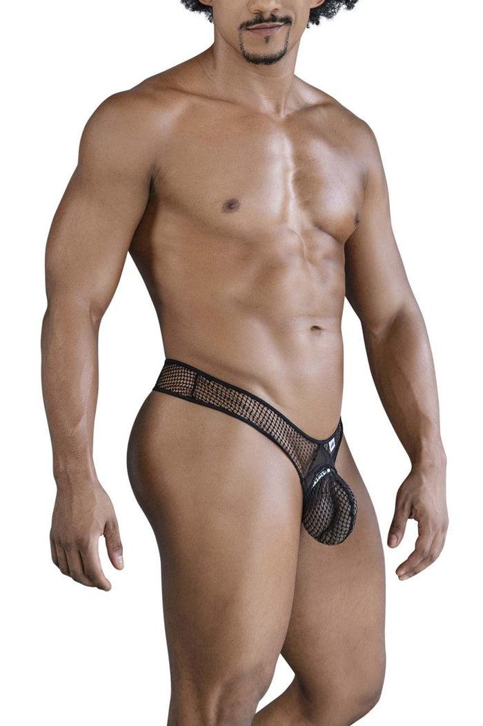Clever Moda CandyMan 99843 Fishnet Thongs Color Black