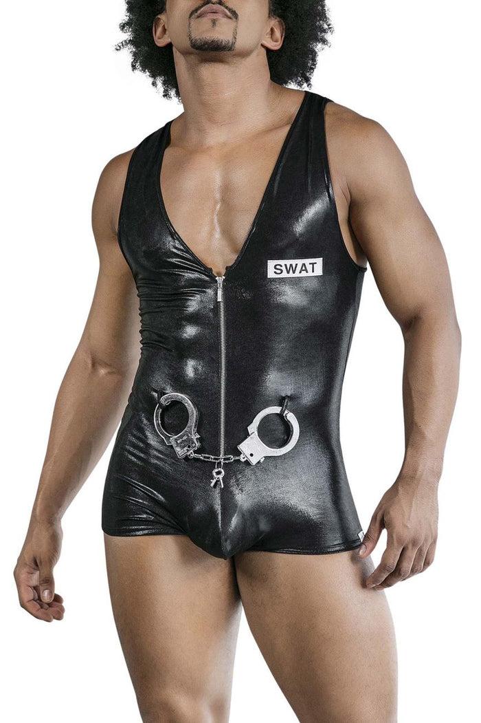 Clever Moda CandyMan 99844 Police Bodysuit Color Black