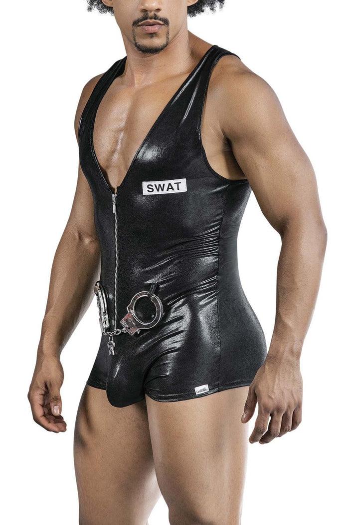 Clever Moda CandyMan 99844 Police Bodysuit Color Black