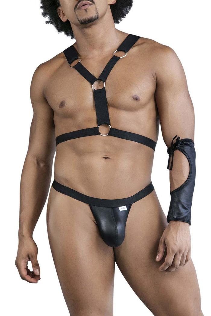 Clever Moda CandyMan 99850 Three Piece Outfit Color Black