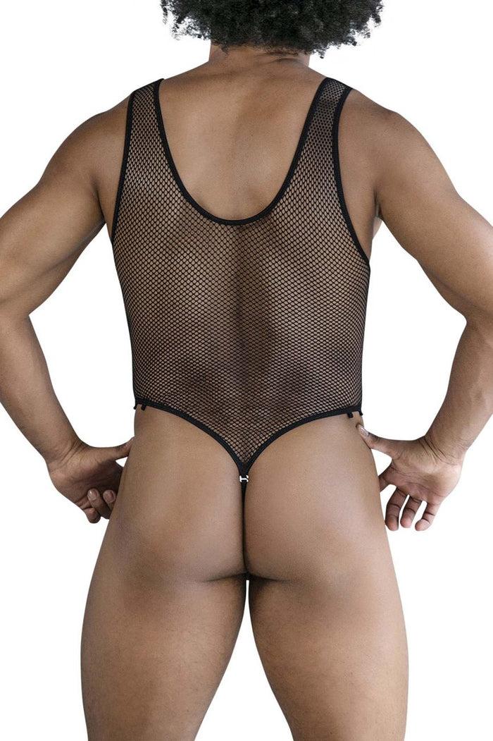 Clever Moda CandyMan 99858 Fishnet Bodysuit Color Black