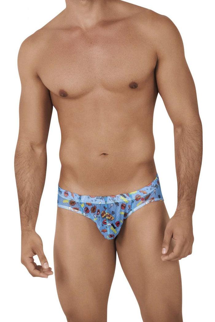 Clever Moda Clever 0608-1 Motivation Briefs Color Blue