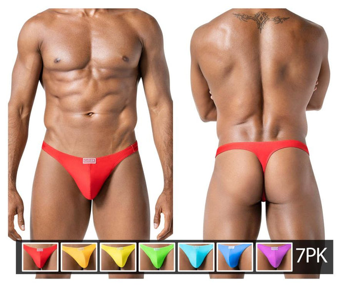 clever moda Clever 10009 7PK Pride Thongs Color Multi-colored