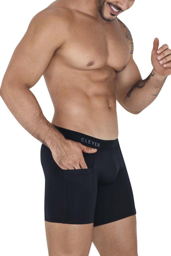 Clever Moda Clever 1528 Arctic Boxer Briefs Color Black