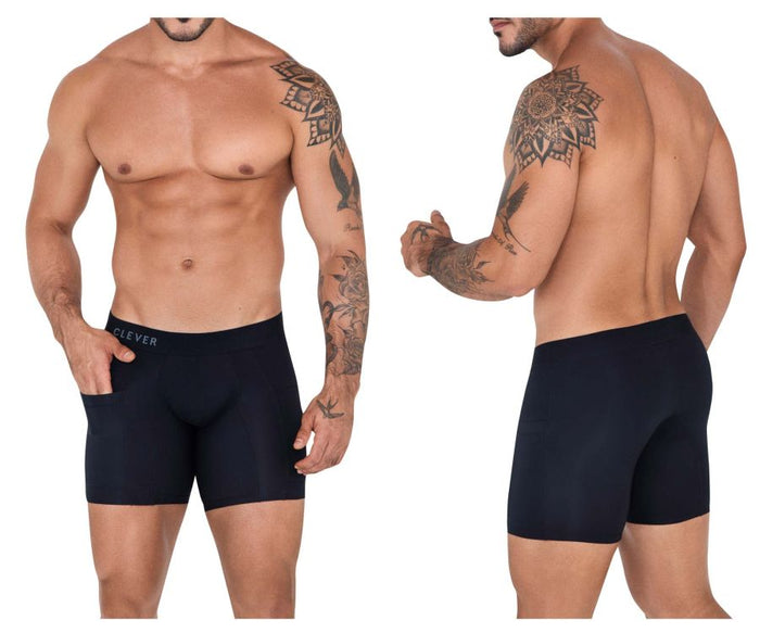 clever moda Clever 1528 Arctic Boxer Briefs Color Black