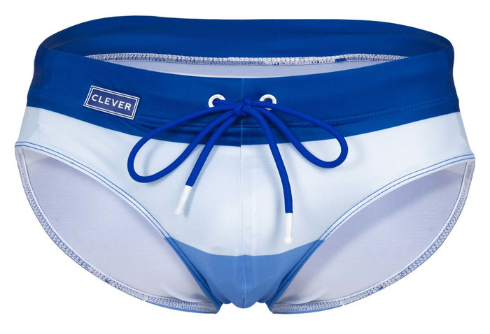 Clever Moda Clever 1802 Wave Swim Briefs Color Blue