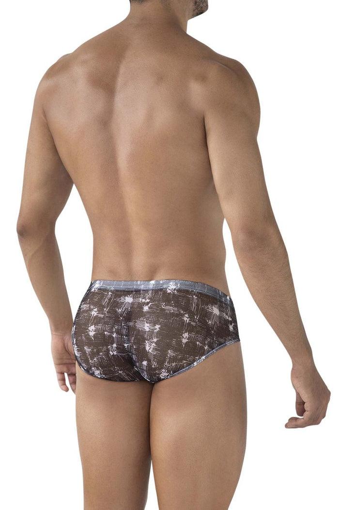 Clever Moda Clever 519963 3PK Australian Latin Briefs Briefs Color Blue-Black-Black