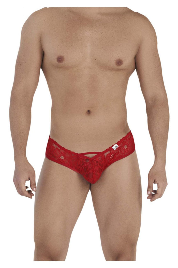 Clever Moda CandyMan 99535 Bow Jockstrap Color Red