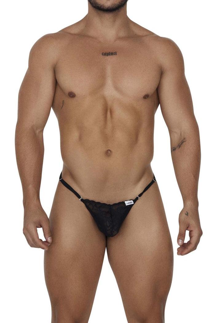 Clever Moda CandyMan 99685 Lace Thongs Color Black