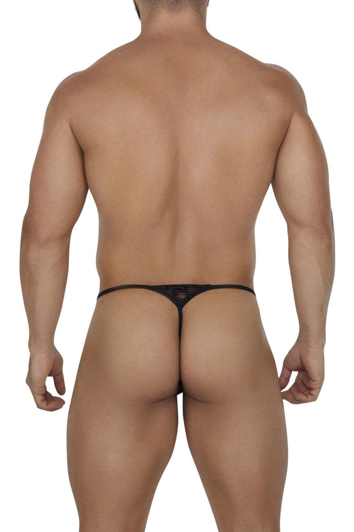 Clever Moda CandyMan 99685 Lace Thongs Color Black