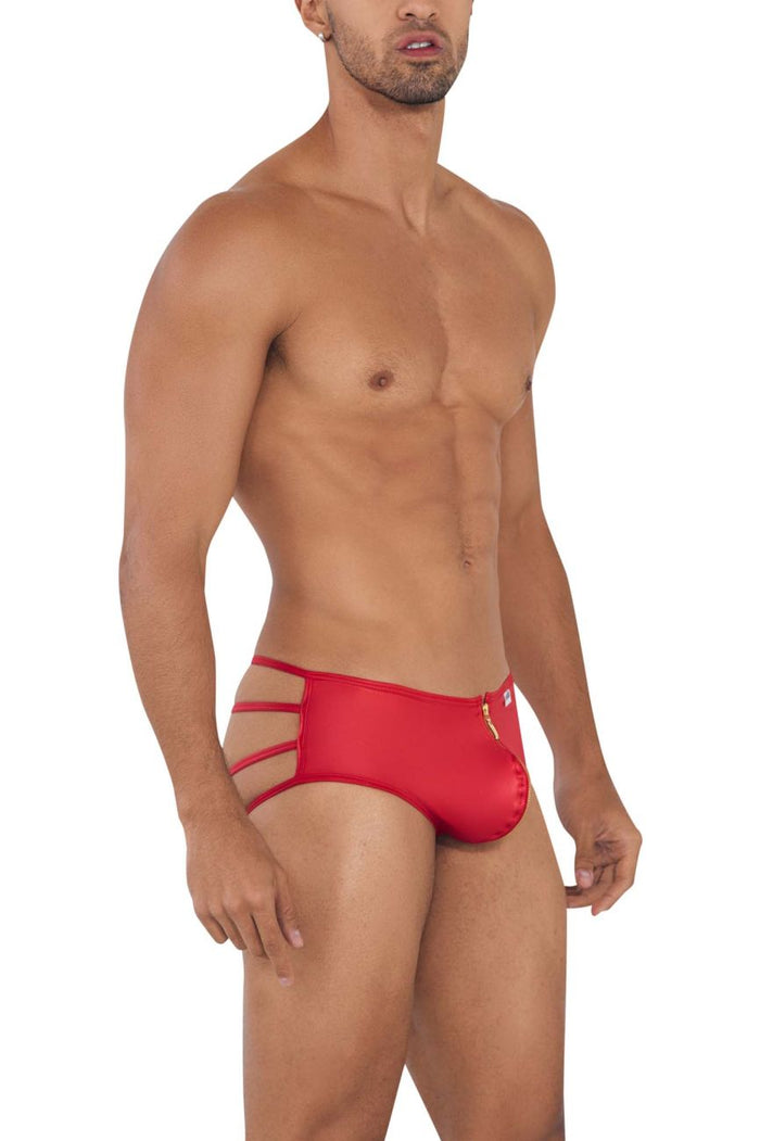 Clever Moda CandyMan 99704 Zip-it Briefs Color Red