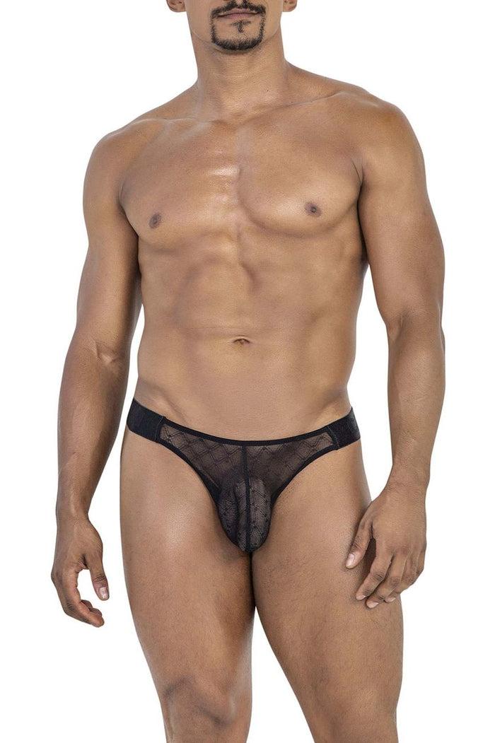 Clever Moda CandyMan 99771 Mesh Thongs Color Black