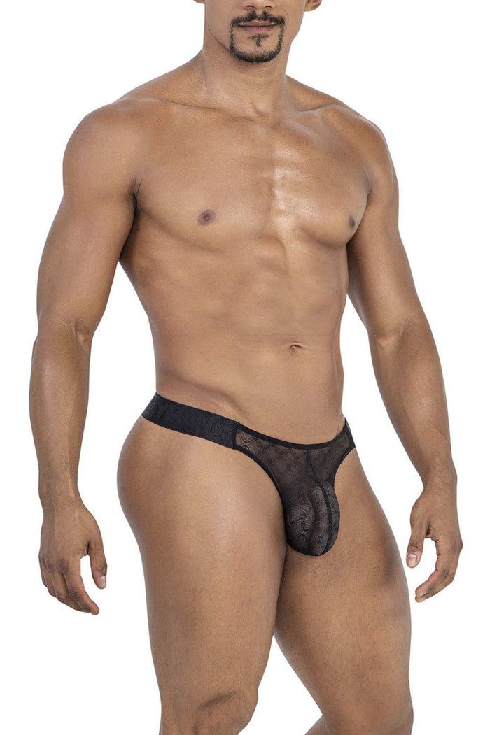 Clever Moda CandyMan 99771 Mesh Thongs Color Black
