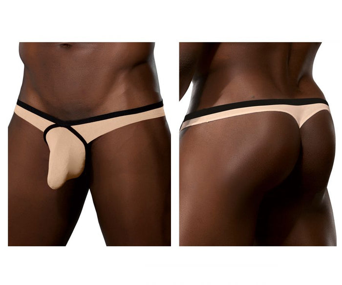 clever moda Doreanse 1332-TAN Loop Thong Color Tan