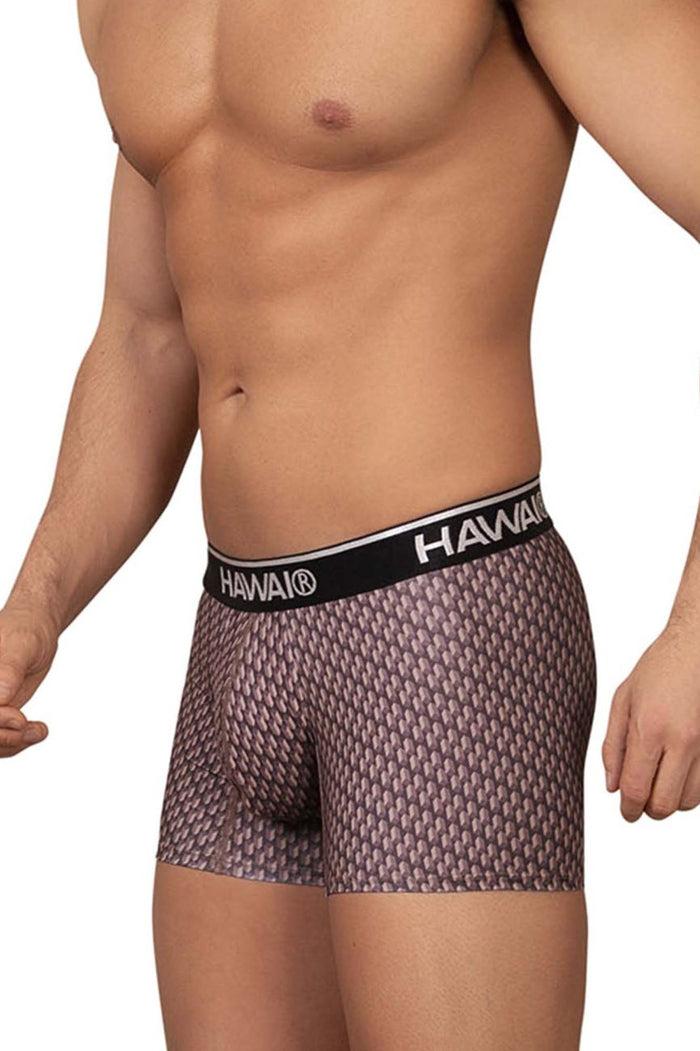 Clever Moda HAWAI 42420 Printed Trunks Color Cocoa