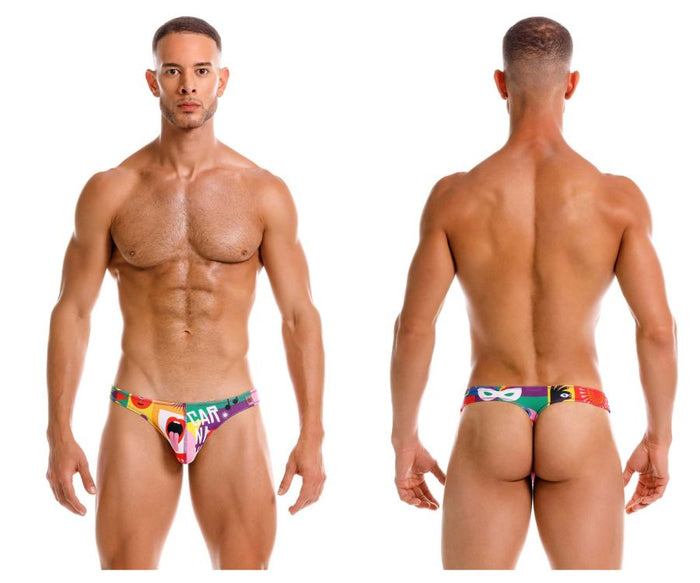 clever moda JOR 2173 Carnival Thongs Color Printed