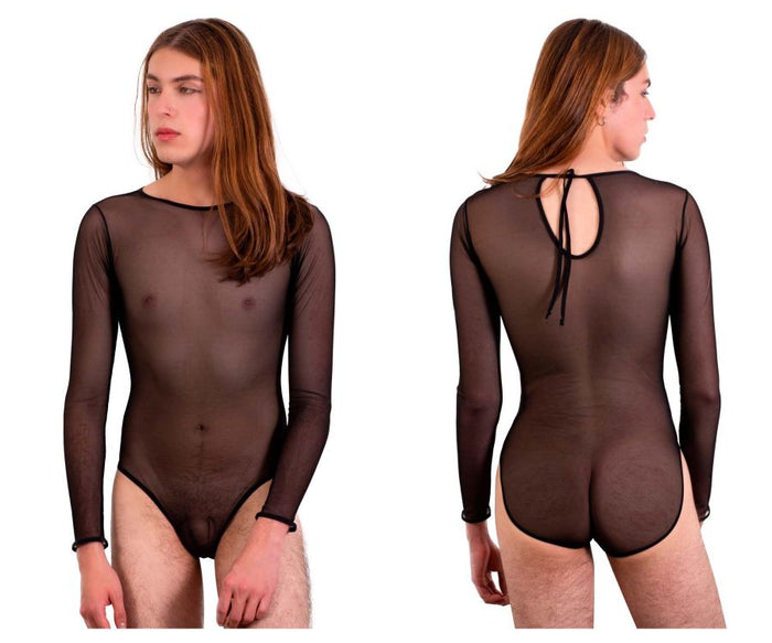 clever moda PLURAL PL001 Bodysuit Color Black