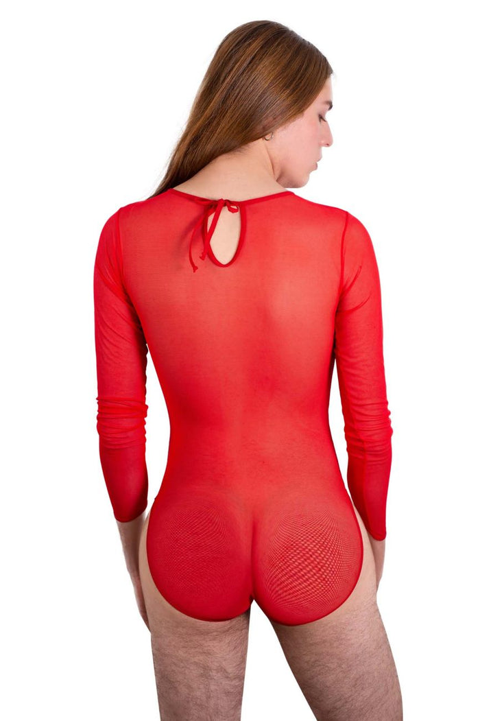 Clever Moda PLURAL PL001 Bodysuit Color Red