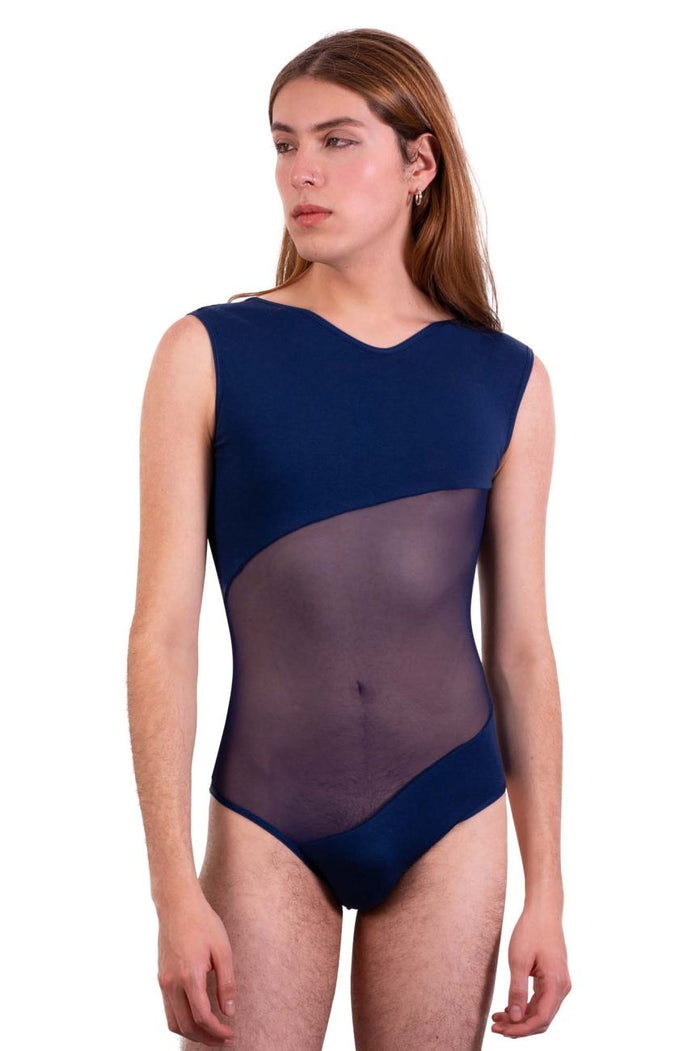 Clever Moda PLURAL PL002 Bodysuit Color Blue