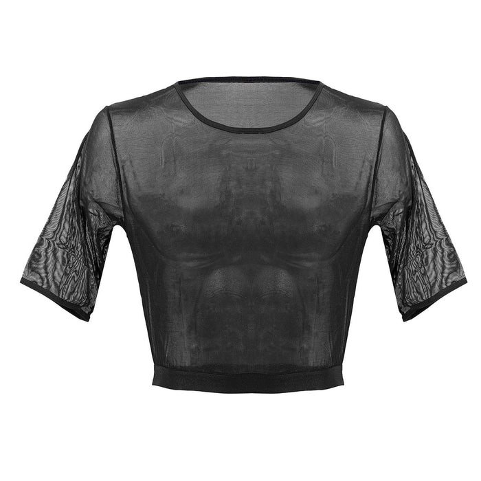 Clever Moda PLURAL PL009 Crop Top Color Black