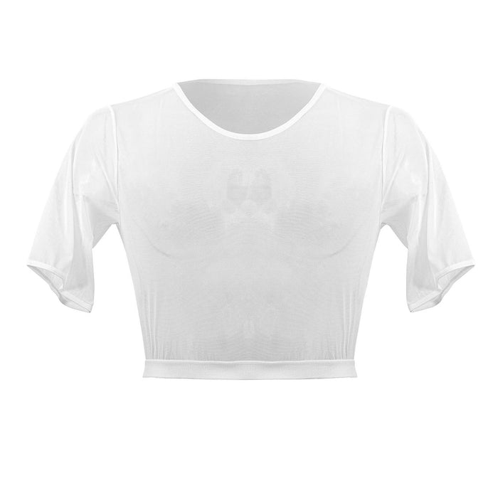 Clever Moda PLURAL PL009 Crop Top Color White