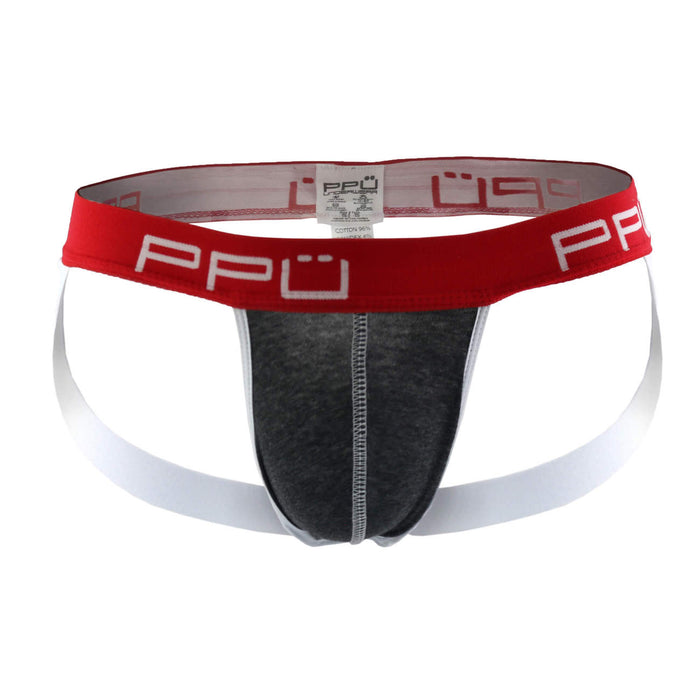 Clever Moda PPU 1308 Jockstrap Color Gray-Red