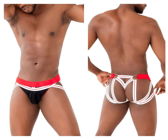 clever moda PPU 2305 Mesh Jockstrap Color Red