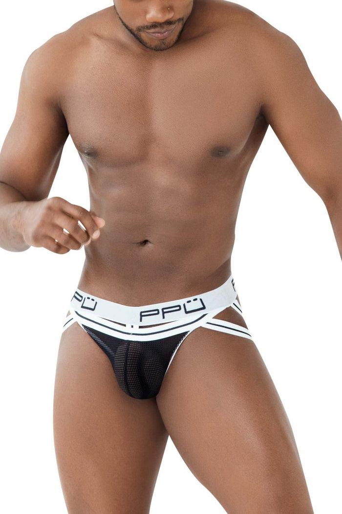 Clever Moda PPU 2305 Mesh Jockstrap Color White