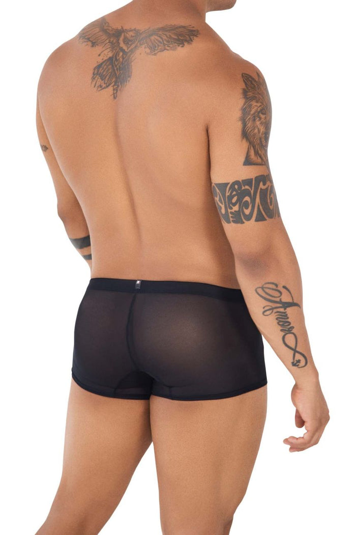 Clever Moda Xtremen 91127 Mesh Trunks Color Black