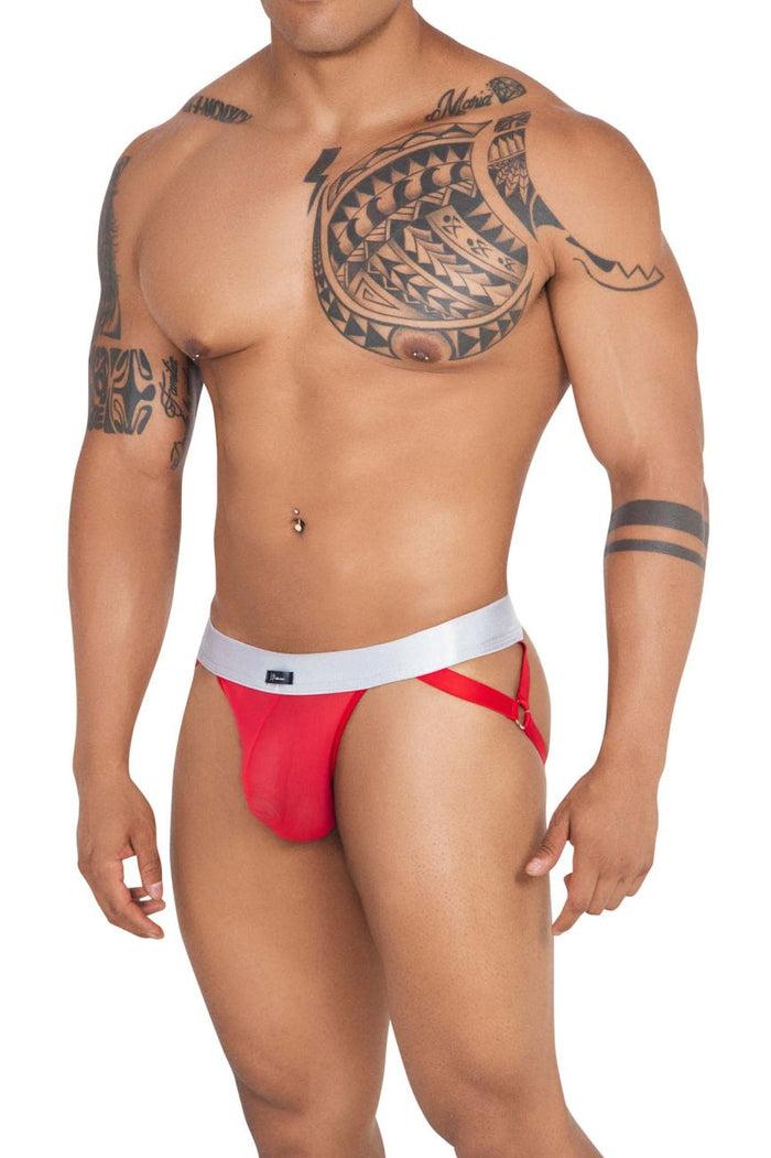 Clever Moda Xtremen 91134 Mesh Jockstrap Color Red
