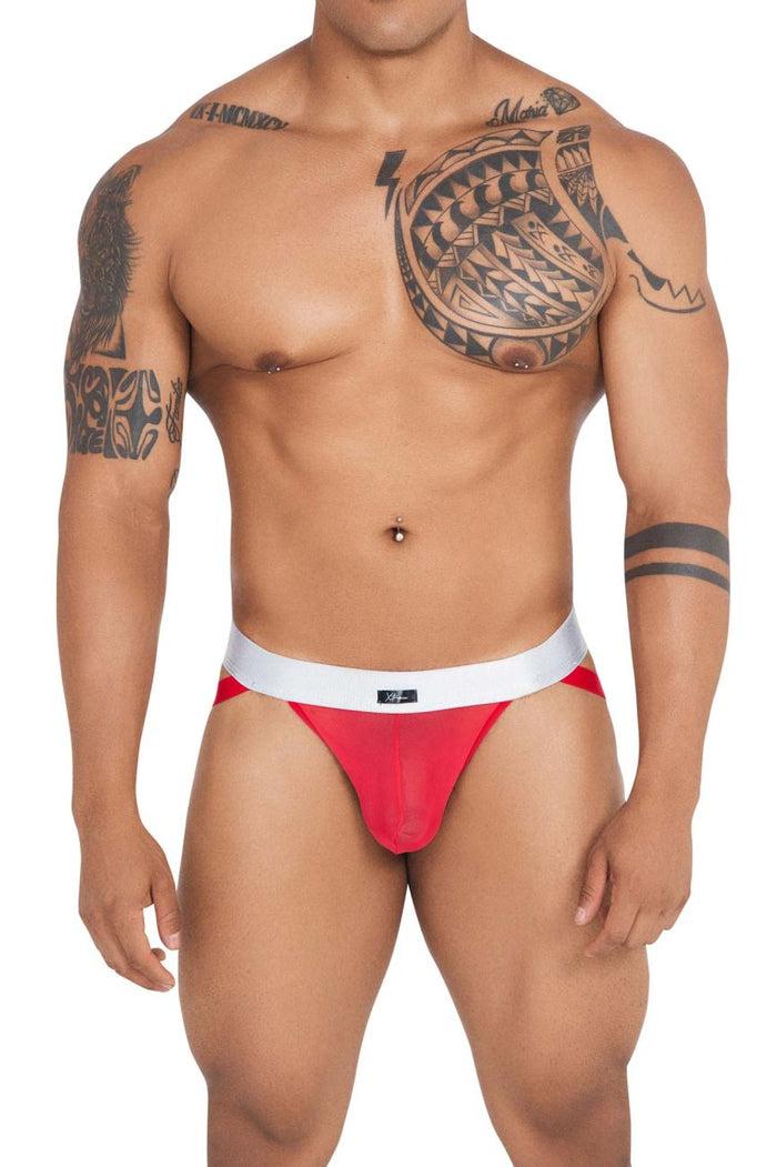 Clever Moda Xtremen 91134 Mesh Jockstrap Color Red