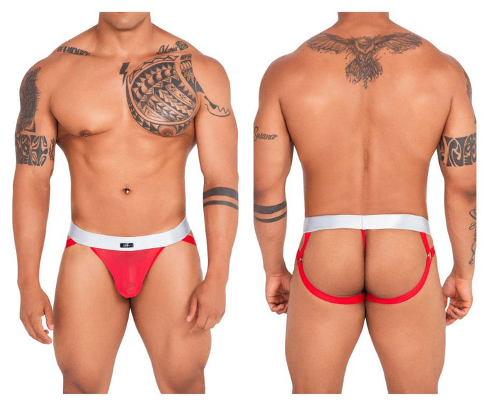 clever moda Xtremen 91134 Mesh Jockstrap Color Red