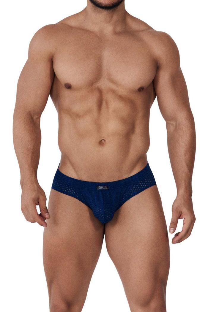 Clever Moda Xtremen 91169 Mesh Briefs Color Navy