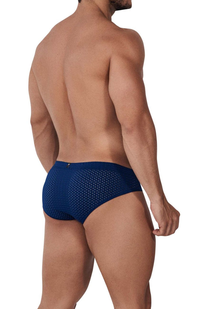 Clever Moda Xtremen 91169 Mesh Briefs Color Navy