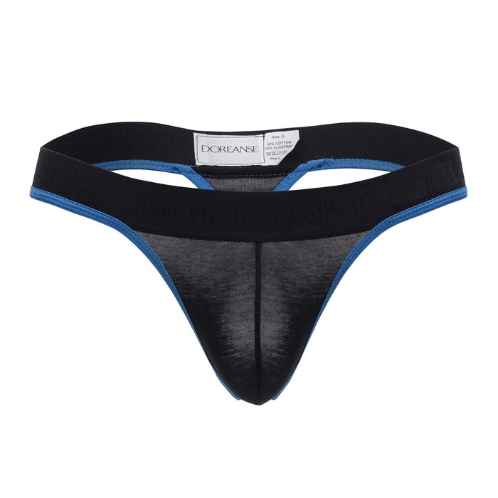 Clever Moda Doreanse 1012-BLK Borderline Thongs Color Black