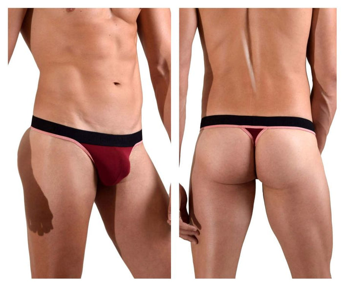 clever moda Doreanse 1012-BRD Borderline Thongs Color Bordeaux