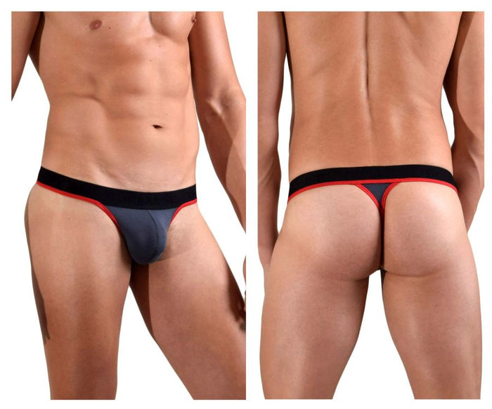 clever moda Doreanse 1012-CHR Borderline Thongs Color Charcoal