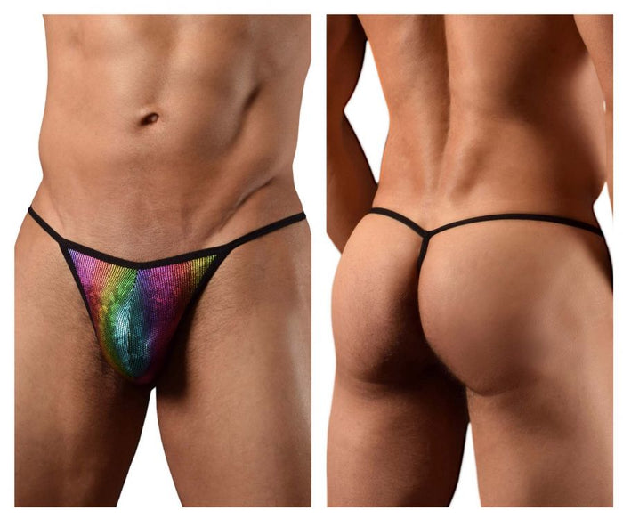 clever moda Doreanse 1300-RBW Disco Thongs Color Rainbow