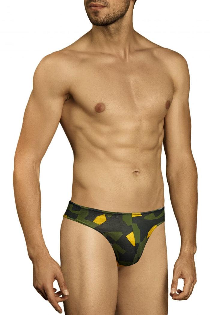 Clever Moda Doreanse 1303-PRN Camosaic Thong Color Green