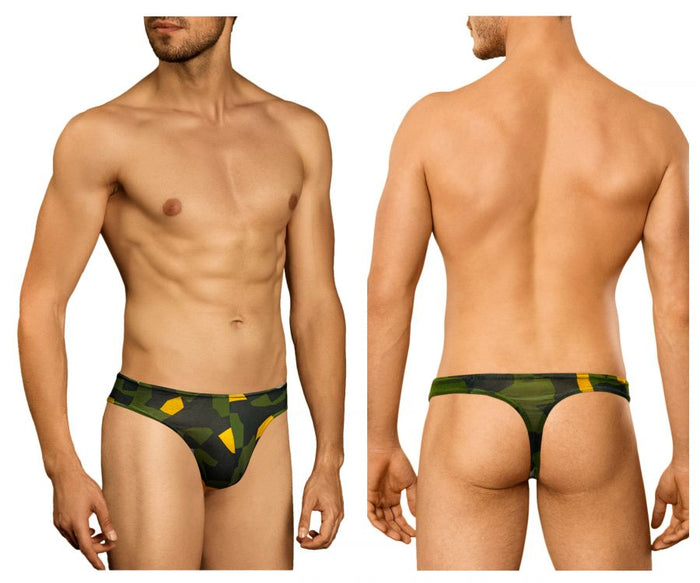 clever moda Doreanse 1303-PRN Camosaic Thong Color Green