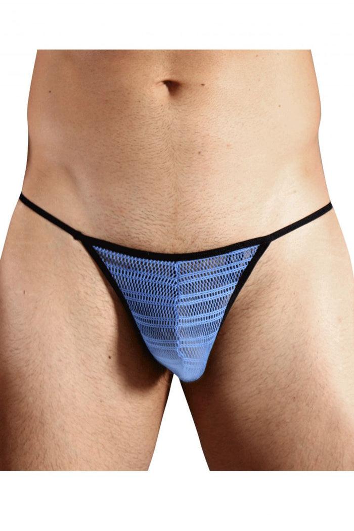 Clever Moda Doreanse 1306-BLU Mesh G-String Thong Color Blue