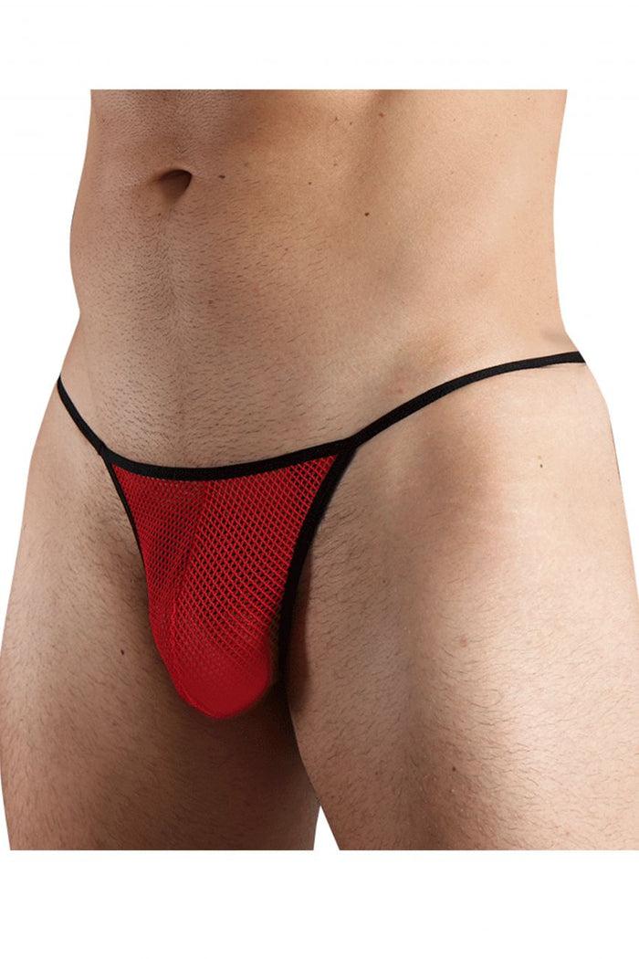 Clever Moda Doreanse 1306-RED Mesh G-String Thong Color Red