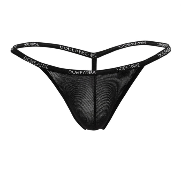 Clever Moda Doreanse 1330-BLK Ribbed Modal T-thong Color Black