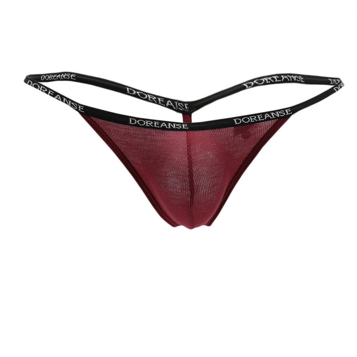 Clever Moda Doreanse 1330-BRD Ribbed Modal T-thong Color Bordeaux