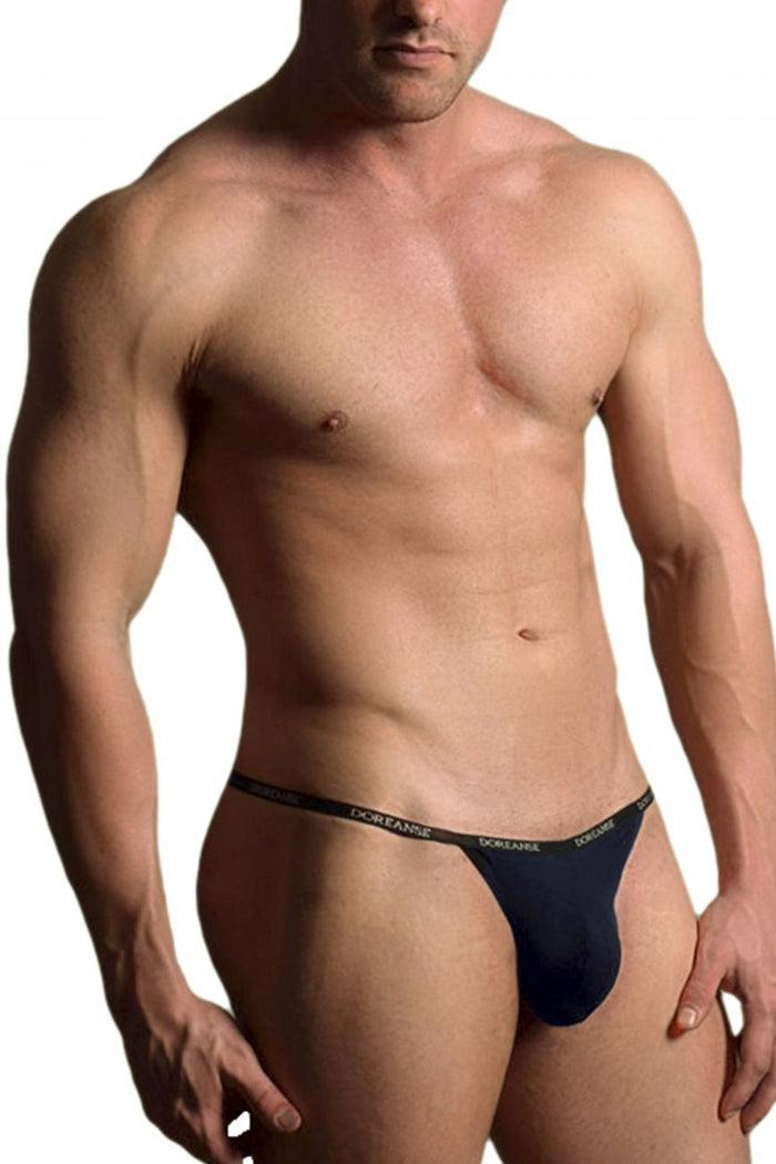 Clever Moda Doreanse 1330-NVY Ribbed Modal T-thong Color Navy