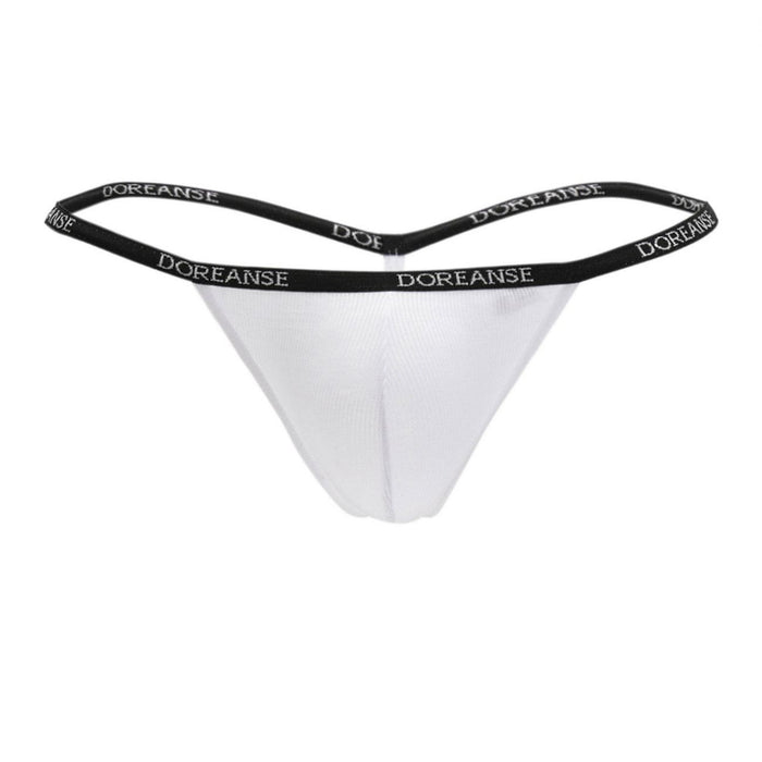 Clever Moda Doreanse 1330-WHT Ribbed Modal T-thong Color White