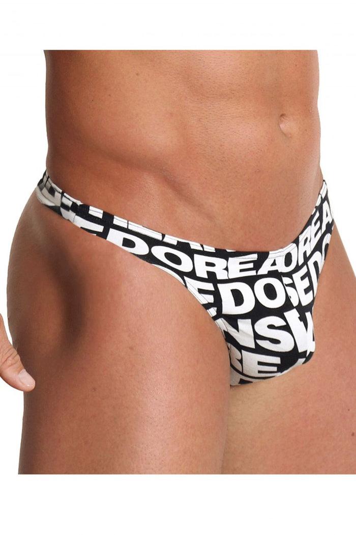 Clever Moda Doreanse 1369-PRN Big Logo Thong Color Printed