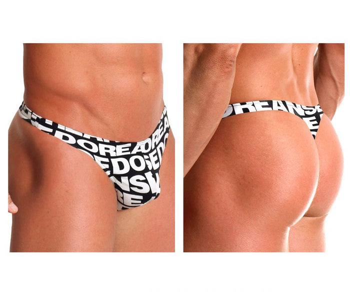 clever moda Doreanse 1369-PRN Big Logo Thong Color Printed